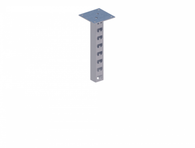 Стойка кабельная потолочная сдвоенная К1150П2ц УТ1,5 (s=2,5мм, s1=5,0мм)