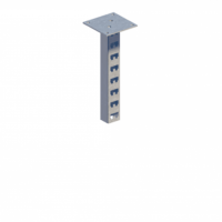 Стойка кабельная потолочная сдвоенная К1150П2ц УТ2,5 (s=2,0мм, s1=2,0мм)