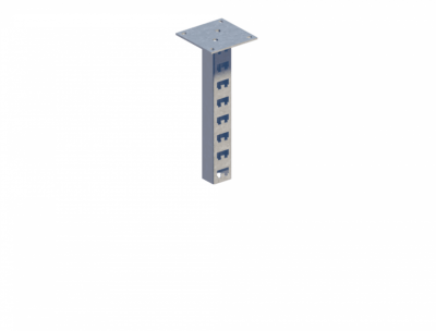 Стойка кабельная потолочная сдвоенная К1150П2ц УТ2,5 (s=2,0мм, s1=2,0мм)