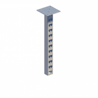 Стойка кабельная потолочная сдвоенная К1151П2ц УТ2,5 (s=2,0мм, s1=2,0мм)