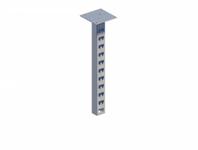 Стойка кабельная потолочная сдвоенная К1151П2ц УТ2,5 (s=2,0мм, s1=2,0мм)