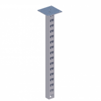Стойка кабельная потолочная сдвоенная К1152П2ц УТ1,5 (s=2,5мм, s1=5,0мм)