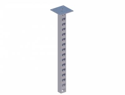 Стойка кабельная потолочная сдвоенная К1152П2ц УТ1,5 (s=2,5мм, s1=5,0мм)