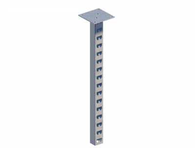 Стойка кабельная потолочная сдвоенная К1152П2ц УТ2,5 (s=2,0мм, s1=2,0мм)