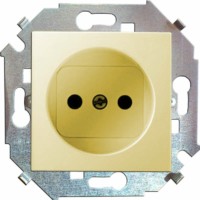 Розетка 1-м СП Simon15 16А IP20 250В винт. клеммы механизм сл. кость Simon 1591431-031