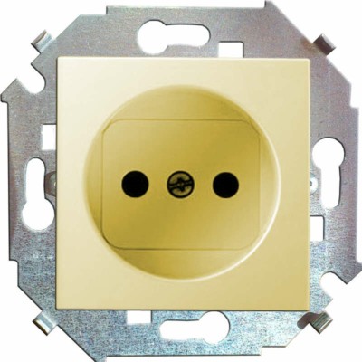 Розетка 1-м СП Simon15 16А IP20 250В винт. клеммы механизм сл. кость Simon 1591431-031