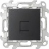Розетка ПК СП Simon24 RJ45 кат.5E UTP IP20 механизм графит Simon 2410598-038