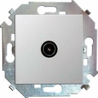 Розетка телевизионная одиночная ТВ СП Simon15 винт. зажим механизм бел. Simon 1591475-030