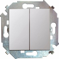 Выключатель 2кл. СП Simon 15 16А IP20 винт. зажим механизм бел. Simon 1591398-030