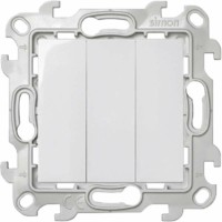 Выключатель 3кл. 1п 2мод. СП Simon 24 10А IP20 механизм бел. Simon 2450391-030