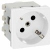 Розетка 1-м СП 2мод. Simon Connect 16А IP20 250В с/з модуль K45 винт. клеммы механизм бел. Simon K01-9