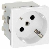 Розетка 1-м СП 2мод. Simon Connect 16А IP20 250В с/з модуль K45 винт. клеммы механизм бел. Simon K01-9