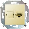 Розетка ПК СП Simon15 RJ45 кат.5E Systimax механизм сл. кость Simon 1591598-031