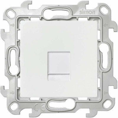 Розетка ТФ СП Simon24 RJ11 IP20 механизм бел. Simon 2410480-030