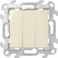 Выключатель 3кл. 1п 2мод. СП Simon 24 10А IP20 механизм сл.кость Simon 2450391-031