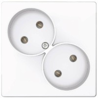 Розетка 2-м СП Simon24 16А IP20 2х2P без защ. шторок механизм бел. Simon 2450457-030