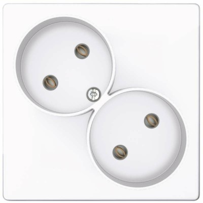 Розетка 2-м СП Simon24 16А IP20 2х2P без защ. шторок механизм бел. Simon 2450457-030