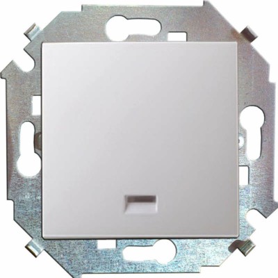 Выключатель 1кл. СП Simon 15 16А IP20 с инд. винт. зажим механизм бел. Simon 1591104-030