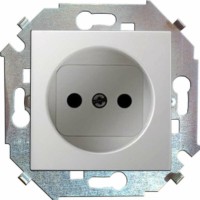 Розетка 1-м СП Simon15 16А IP20 250В винт. клеммы механизм бел. Simon 1591431-030