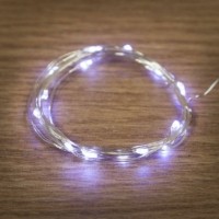 Гирлянда светодиодная “Роса” 2м 20LED бел. 2Вт 4.5В IP20 провод прозр. Neon-Night 303-005