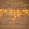 Гирлянда светодиодная “Айсикл” (бахрома) 1.8х0.5м 48LED тепл. бел. 3Вт 230В IP20 провод прозр. Neon-Night 255-016