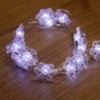 Гирлянда светодиодная “Снежинки” 2м 20LED бел. 2Вт 4.5В IP67 провод прозр. элементы питания 2хCR2032 (в компл.) Neon-Night 303-010