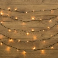 Гирлянда светодиодная “Твинкл Лайт” 4м 25LED тепл. бел. 2Вт 230В IP20 с контроллером 8 режимов провод ПВХ темн. зел. Neon-Night 303-016