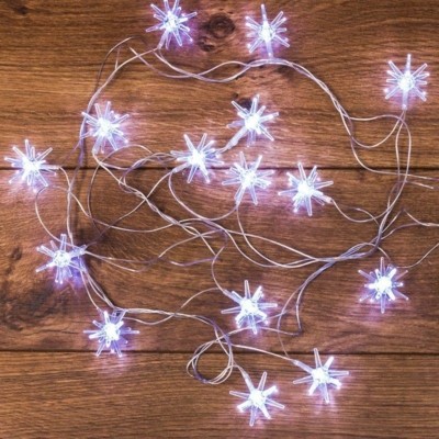 Гирлянда светодиодная “Снежинки” 2.8м 20LED бел. 1Вт IP20 Neon-Night 303-036