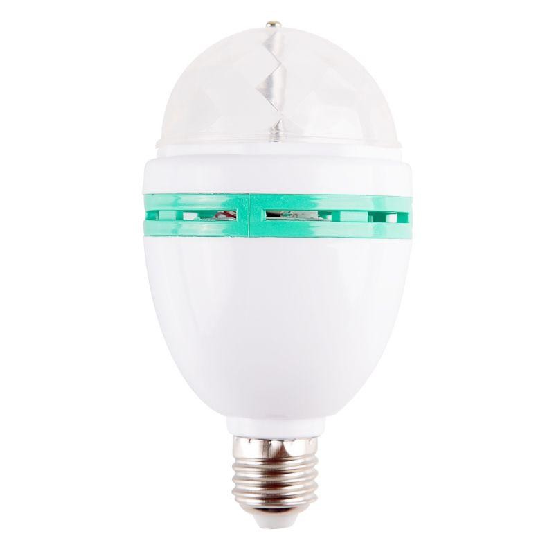 Лампа СДЛ Диско 6Вт 3LED RGB E27 230В IP20 80х80х195мм Neon-Night 601-253