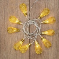 Гирлянда светодиодная “Восточные фонарики” 1.5м 10LED желт. 4Вт IP20 провод ПВХ прозр. элементы питания 2хAA (не в компл.) Neon-Night 303-071