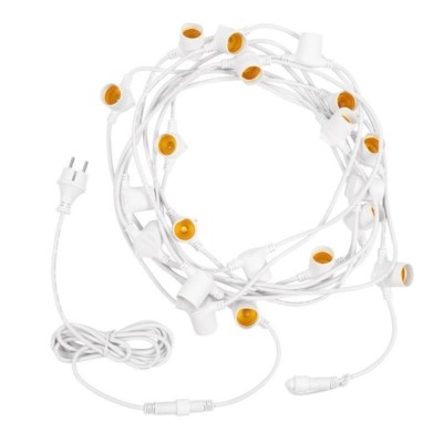 Гирлянда “Белт Лайт” 10м шаг 50см 20 патронов 25Вт IP44 провод каучук белый Neon-Night 331-332