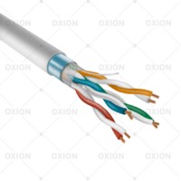 Кабель витая пара FTP4 cat5e/4пары 4х2х0,51 10м 12 Oxion OX8P8C10LFWC