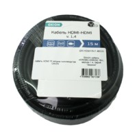 Кабель HDMI(M)-HDMI(M) 15m версия 1.4 серия Эконом Oxion