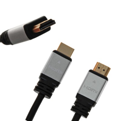 Кабель HDMI(M)-HDMI(M) 1m версия 1.4 серия Люкс двойной экран золотые контакты алюминиевые коннекторы (125) Oxion