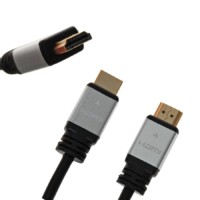 Кабель HDMI(M)-HDMI(M) 5m версия 1.4 серия Люкс двойной экран золотые контакты алюминиевые коннекторы (50) Oxion