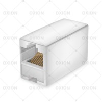 Компьютерный проходник RJ-45 — RJ-45, пакет 100 шт. Oxion