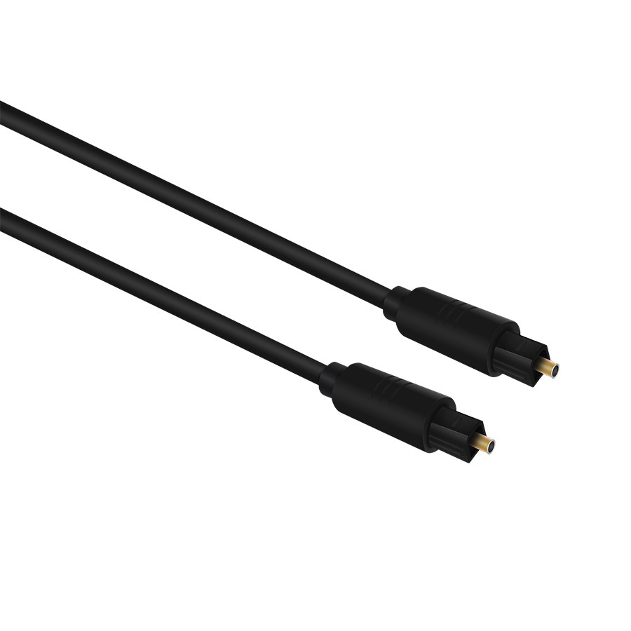Оптический кабель Toslink 1,5 м OD 2.2 чёрный, блистер Oxion