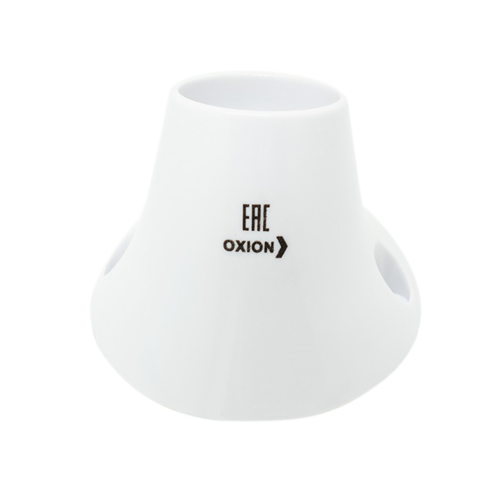 Патрон-стойка Е27 белый наклонный Oxion PVC-H008WH-E27 — изображение 2