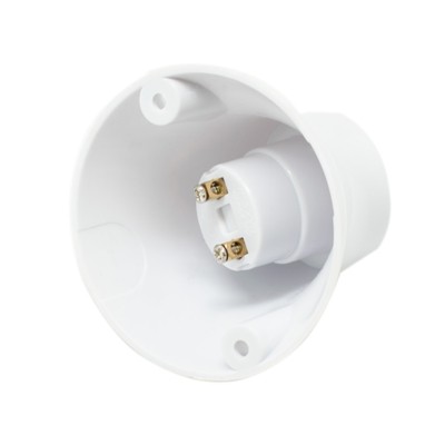 Патрон-стойка Е27 белый наклонный Oxion PVC-H008WH-E27