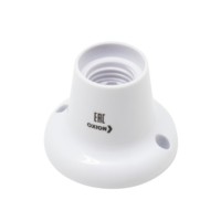Патрон-стойка Е27 белый прямой Oxion PVC-H005WH-E27