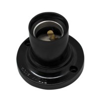 Патрон-стойка Е27 чёрный прямой Oxion BH-005BK-E27