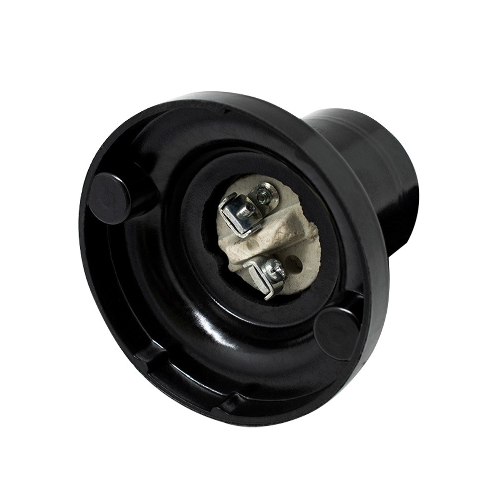 Патрон-стойка Е27 чёрный прямой Oxion BH-005BK-E27 — изображение 3