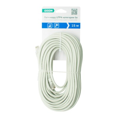 Кабель витая пара UTP CAT5 15м (50) Oxion — изображение 2