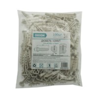 Дюбель-хомут ДХКП 5×10мм белый 100 шт/уп Oxion OX-ADR5-10WH