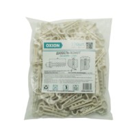 Дюбель-хомут ДХКП 6×12мм белый 100 шт/уп Oxion OX-ADR6-12WH