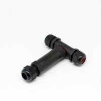 Коннектор кабельный герметичный T-образный IP68 3P Oxion OX-F05T