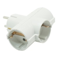 Разветвитель сетевой 3 гнезда с/з Oxion Comfort OX-ACADP3X16WH