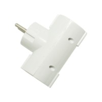 Разветвитель сетевой 2 гнезда Oxion Comfort OX-ACADP2X16.1X16WH