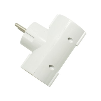 Разветвитель сетевой 2 гнезда Oxion Comfort OX-ACADP2X16.1X16WH