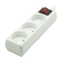 Удлинитель сетевой 3-м 3м с выкл. Oxion Simple OX-SPHK3S3MWH